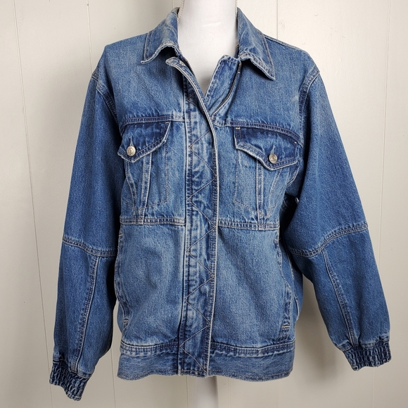 American Eagle jeans vintage style medium jean buttonup coat - Picture 11 of 14